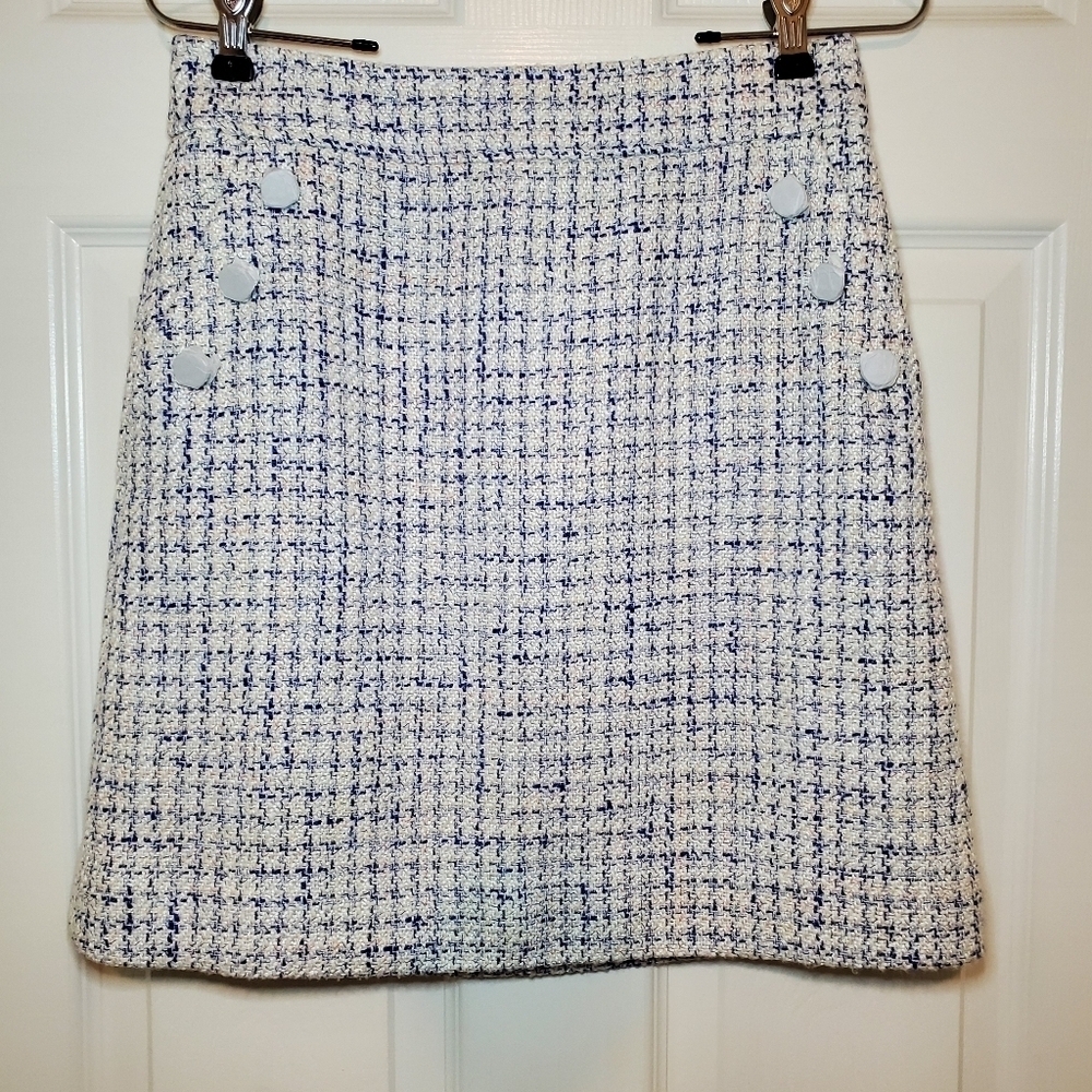 J. Crew Factory Tweed Mini Skirt Sz 2 NWT